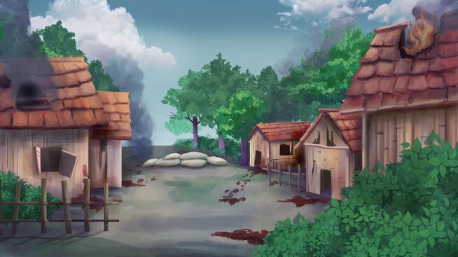 Destroyed Village by me and @polariski